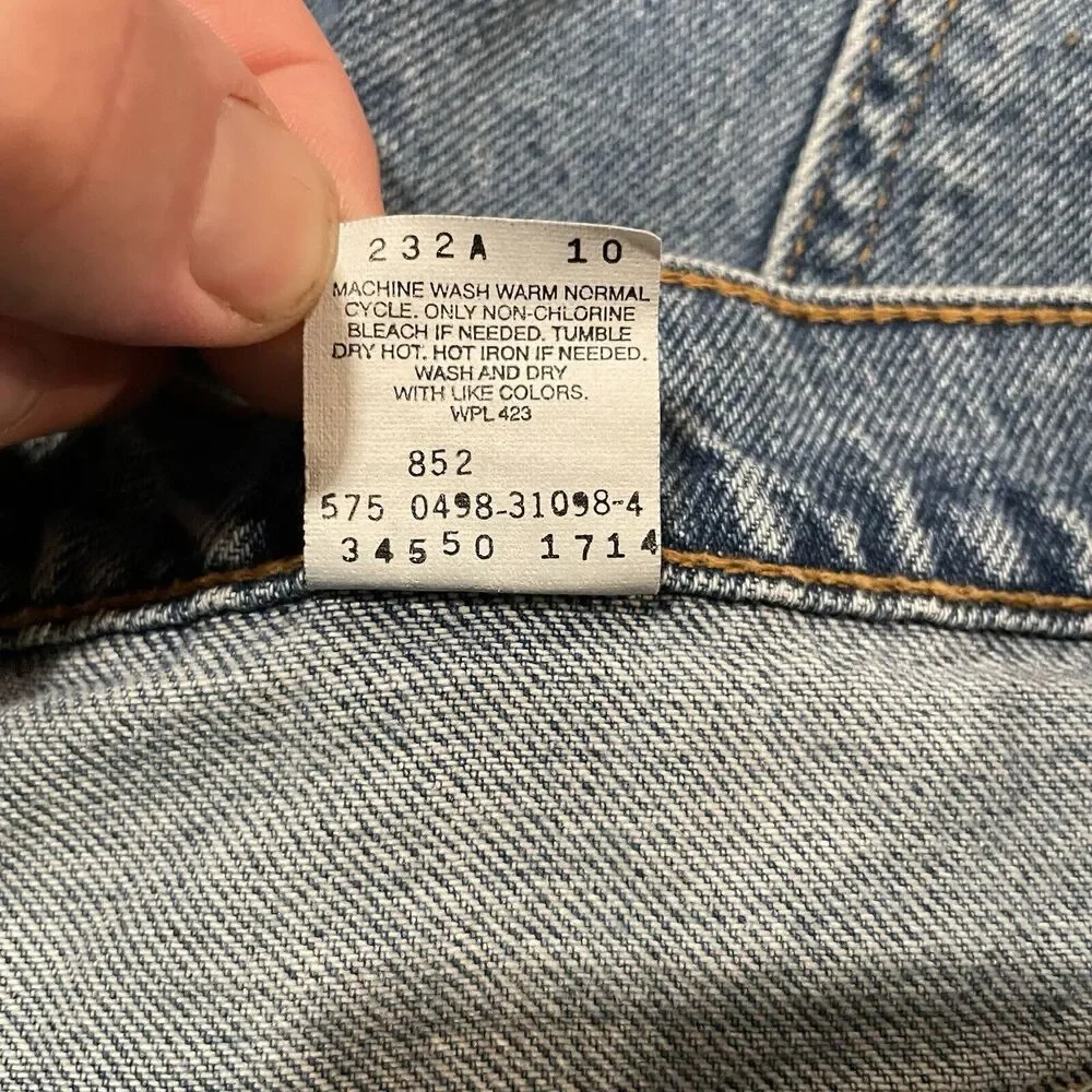 Levis 550‎ Shorts Vintage Weight Denim Jean USA Made 5 Pocket Mens 38